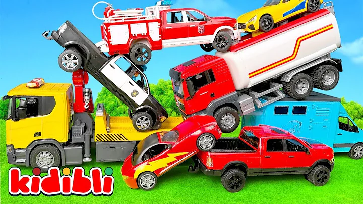 Toy Crash on the Road : Fire Truck